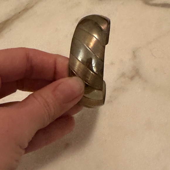 925 Silver cuff with engraving - Picture 3 of 4